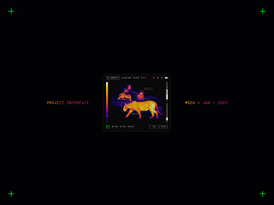 Project Interface 028 - Thermo Wildlife Monitor app camera interface night vision thermo ui ux vision widget wildlife