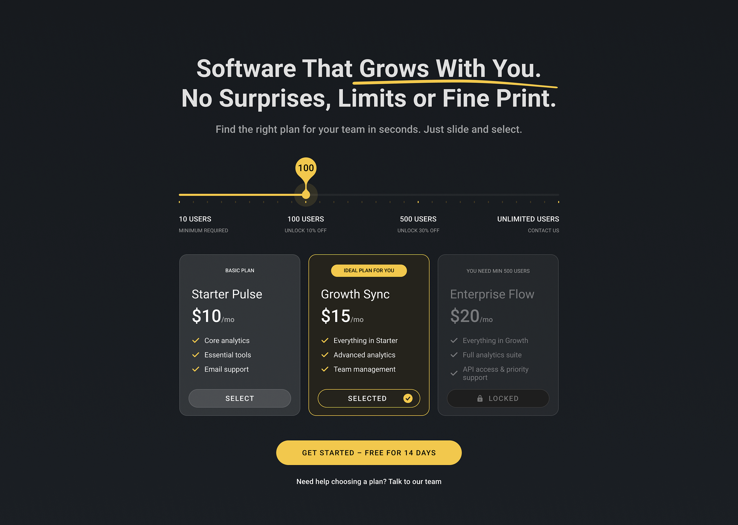 SaaS Slider UI by Davi Cangerana on Dribbble