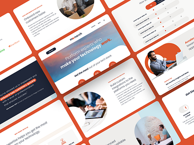 Monarch - Website bold branding clean design finance financial fintech graphic design home page modern navy orange ui ux web design website website design
