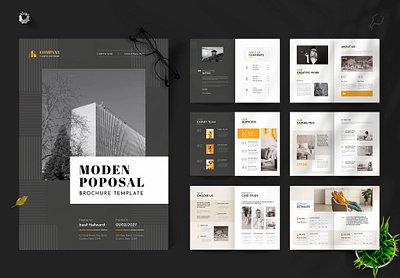 Modern Business Proposal Brochure Layout brand guideline brochure