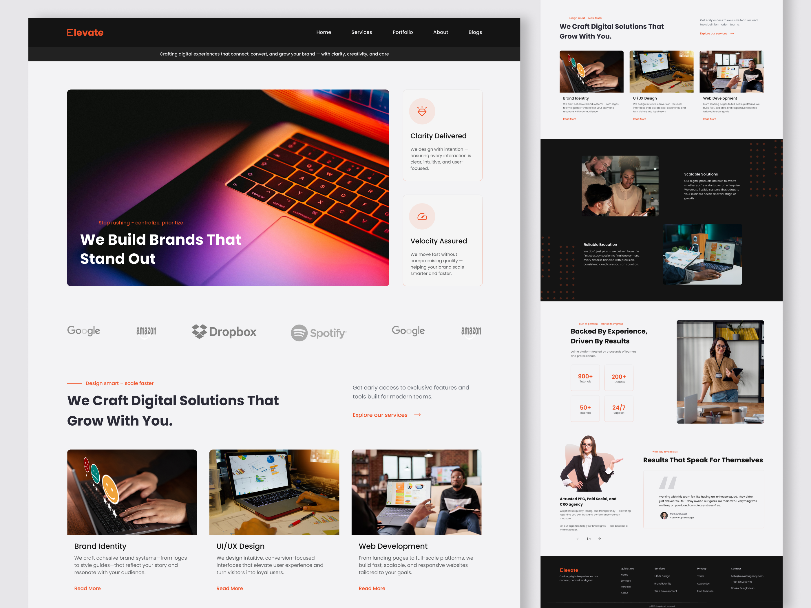 Digital Design Agency Website agency branding agency website branding case study clean layout creative agency digital agency homepage design landing page marketing site modern web design product design responsive design startup website ui design user experience user unterface ux design web development website design