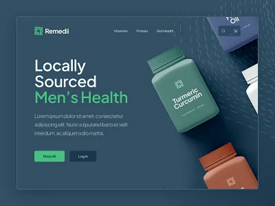 Remedii Web Concept b2b mobile design saas startup ui ux web design webflow