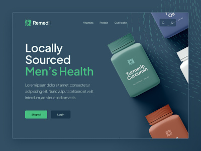 Remedii Web Concept b2b mobile design saas startup ui ux web design webflow
