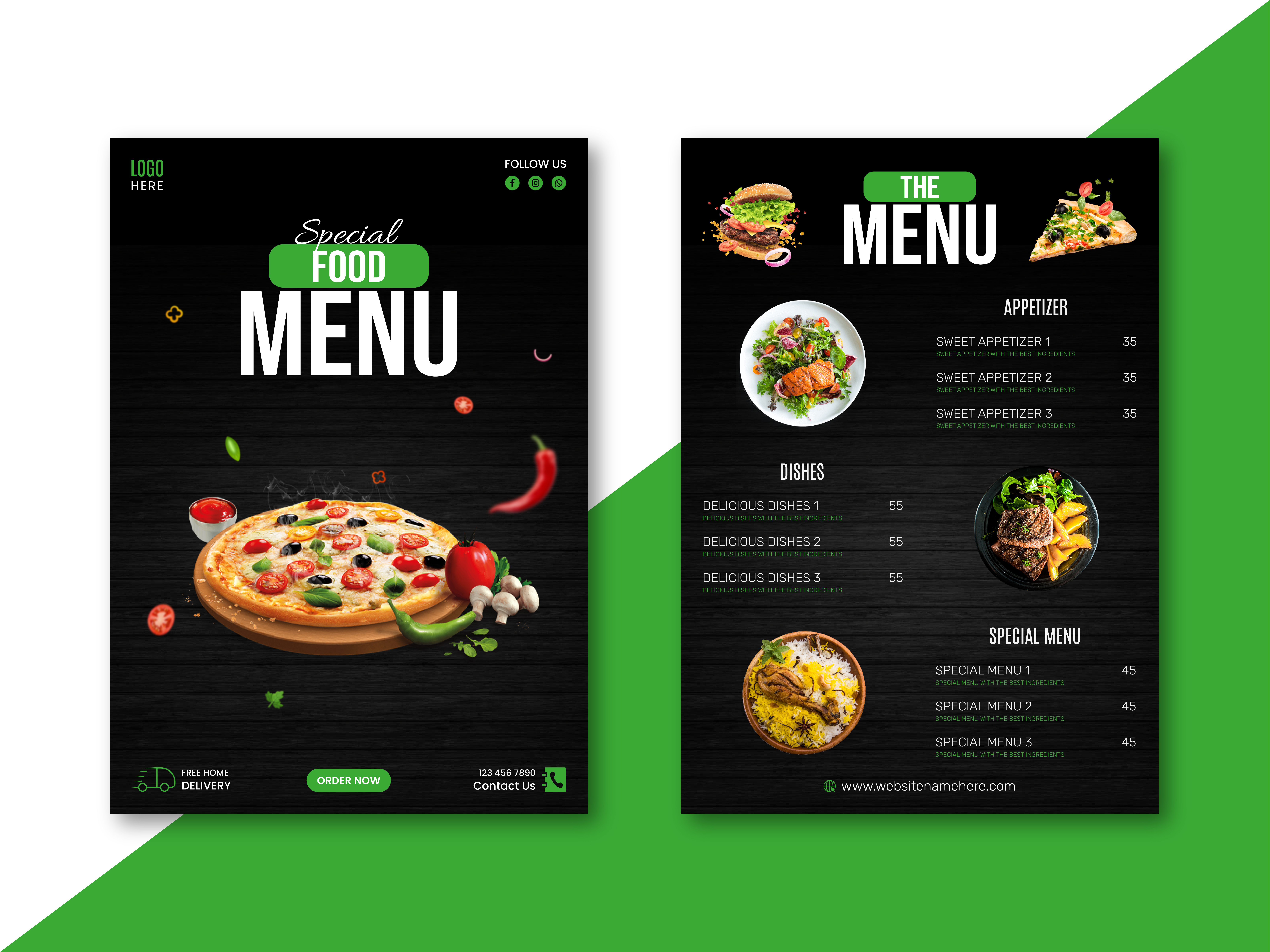 Special Food Menu Design food food menu food menu design graphic design illustrator menu menu design print restaurant restaurant menu special vector
