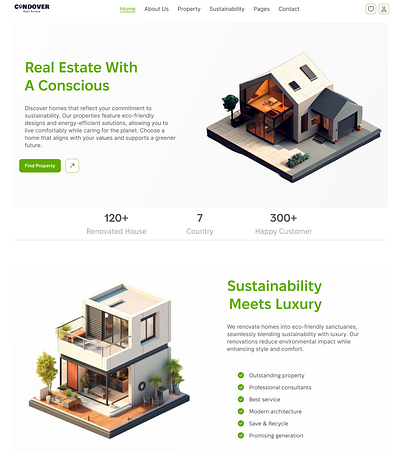 Real Estate With A Conscious real estate ui