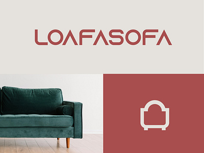 Loafasofa branding brand identity graphic design interior design brand loafa sofa branding logo logo design modern logo sleek sofa brand visual identity
