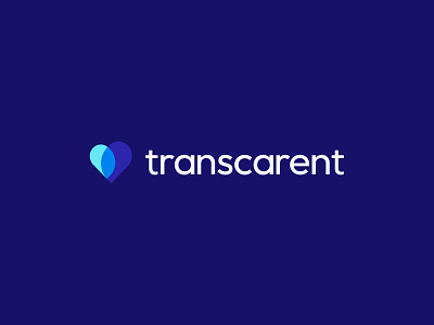 Transcarent Logo b2b branding healthcare logo saas startup