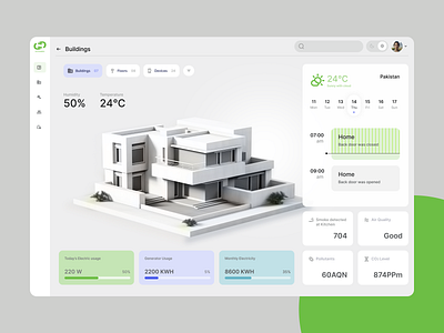 Building Maintenance 3d 3d dashboard building building dasboard building maintenance dashboard devices floors home home maintenance temprature ui ux