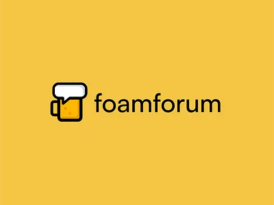 foamforum beerlogo beermug brandidentity branding funlogo logo logodesign logoinspiration mark mascotlogo speechbubble symbol typography