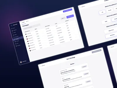 Agency Base Web App b2b product design saas startup ui ux web design