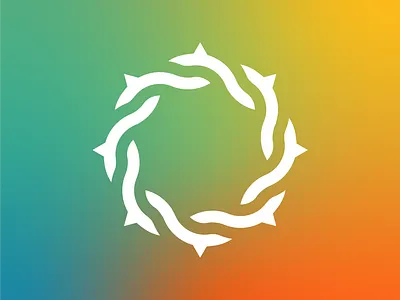 Crown of Thorns Icon branding cool colors design gradient graphic design icon illustration logo vector