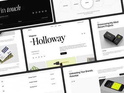 Magenta - Personal Portfolio Landing Page agency agency website b2b business company company profile creative creative agency digital agency digital marketing landing page portfolio professional ui ui design ux web web design website