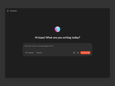 AI User Interface Design ai app darkmode dashboard design figma saas ui ui design