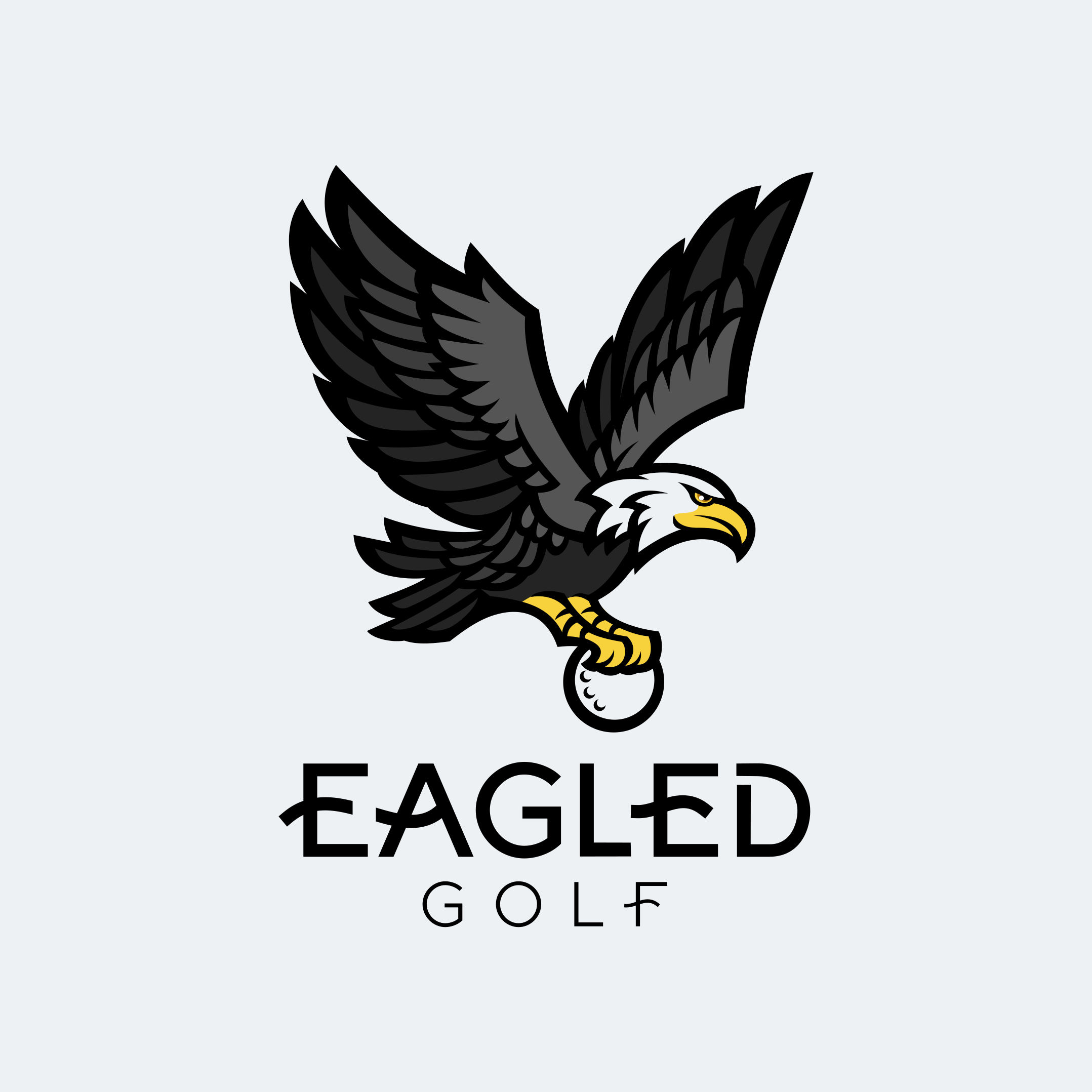 Logo Design for Eagled Golf branding commission design eagle freelance work golf graphic design logo logo design logo design branding vector