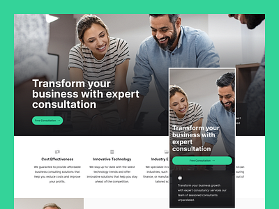 Business Consulting - Template business business consulting corporate ui template web template