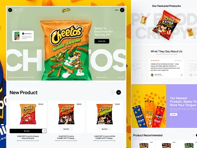 Cheetos - Landing Page Concept agency branding cheetos design ecommerce elementor food framer landing online page shop shopify snack store ui webflow website wordpress