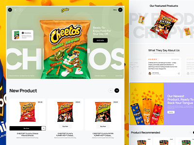 Cheetos - Landing Page Concept agency branding cheetos design ecommerce elementor food framer landing online page shop shopify snack store ui webflow website wordpress