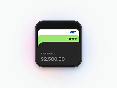 Wallet Animation - Framer fintech ui user interface ux visa wallet wise