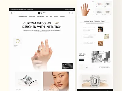 Luxury, Redefined — UI for Lumina Jewelry custom wedding design jewelry ui ui design website wedding ring