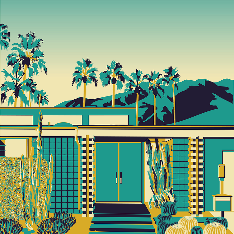 Mid Century Modern Houses by Timothy Burke on Dribbble