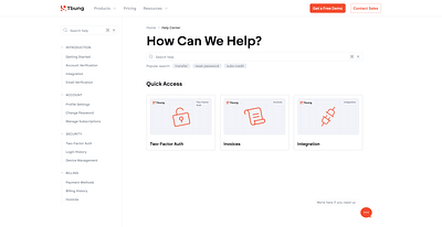 Help Center Finance Tracker App creative agency finance app finance tracker financial tracker flat design help center help page knowledge base saas simple design ui ui design ux ux design