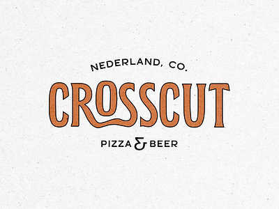 Crosscut Logo - Primary art direction branding graphic design logo logo design pizza pizza logo