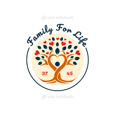 Family For Life graphic design logo