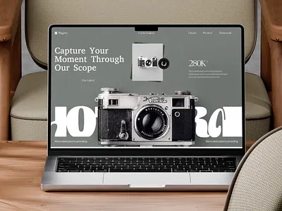 Nagans - Photography Landing Page Animation agency design animation company profile home page homepage landing page landingpage motion motion graphics photographer photography photography agency portfolio ui ui animation ui design ui ux web design website website design