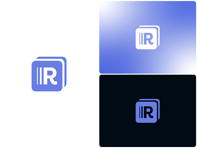 Letter R logo mark ai ai app ai logo ai platform ai website artificial intelligence brand branding letter l logo letter l logo mark letter logo letter r minimal logo modern logo photo remote simple logo square square logo wifi