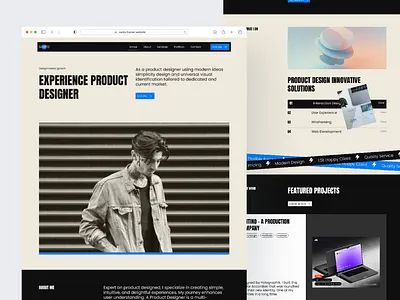 Santo - Minimalist Personal Portfolio Template agency design website framer minimalist personal personal agency personal template personal website portfolio portofolio template wordpress