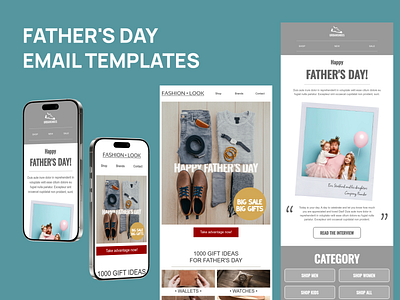 Father's Day Email Templates design email email builder email campaign email design email marketing email newsletter email templates fathers day email html email newsletter web design