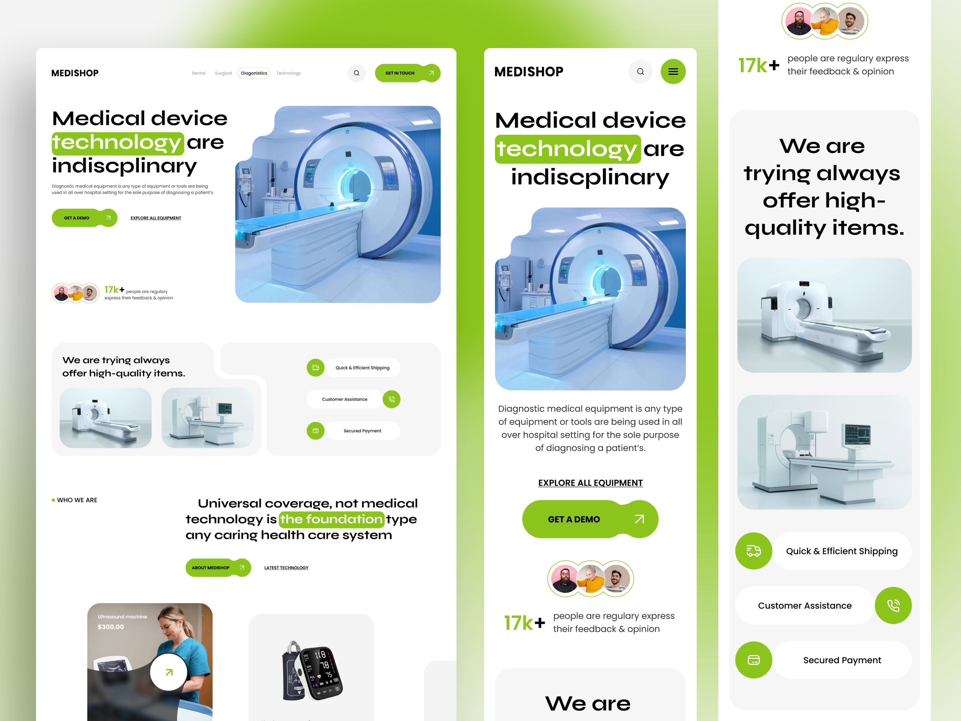 Example of Medical / Healthcare Website (20 Pages)