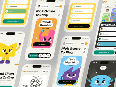 Indopendence - Independence Quiz & Games App app chalenge colorful concept fun game game app game design games gaming independence leader board mobile mobile game play playing quiz quizzes ui uiux
