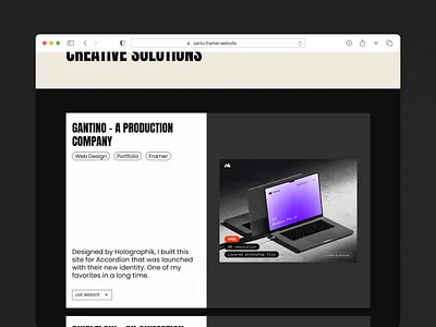 Works - Minimalist Personal Portfolio Template big type framer minimalist website personal agency personal website template website website agency website minimalist wordpress