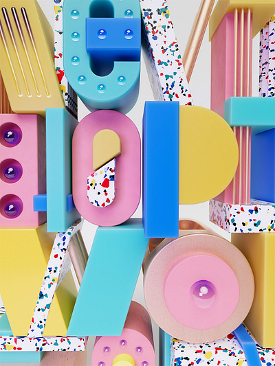 Never hope for it, work for it 3d 3d artist 3d designer 3d lettering 3d type 3d typography cinema 4d lettergin designer lettering lettering artist motion graphics type