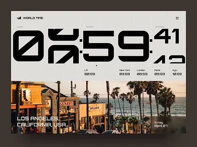 UI Design β World Clock Web App dashboard ui design figma modern ui product design sketch time converter time zone app typography design ui ui design ux web app web design web interface widget world clock world time