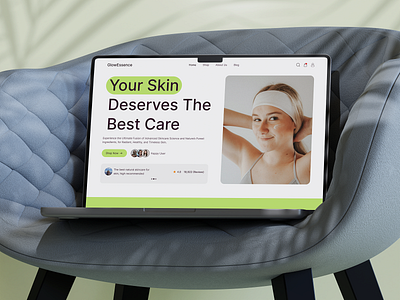 Skin Care Website - Skin Deserves Care careproducts ecommerce homepage landingpage skincare uiux