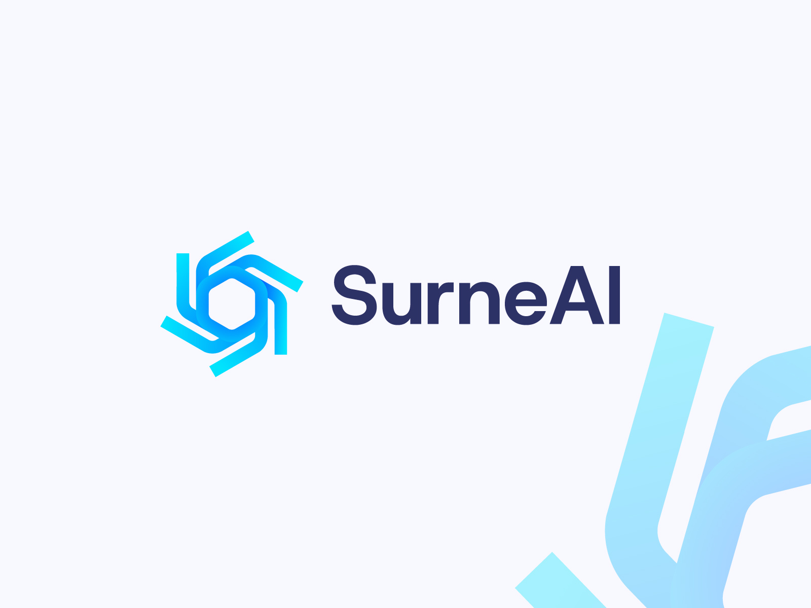 Logo For Human Centered AI Intelligence Startup ai logo artificial branding forward thinking futuristic graphic design hexagon humanized intelligence intuitive logo logo design logo maker minimal node s logo smart soft tech timeless typography