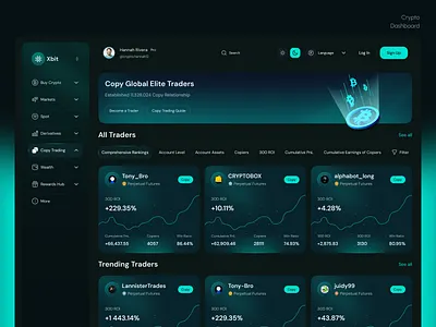 Trading Dashboard Design - Crypto blockchain ux crypto exchange crypto ui defi design landing page trading dashboard trading platform ux ui web design web3 ux website