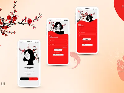 Daily UI #001 | Sign-up & Login Page illustration ui uiux webdesign