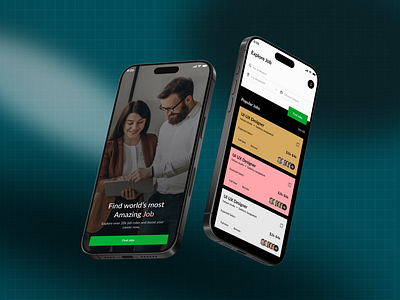 Job Finder Mobile App Concept app design app interfaces application best app design finder job board job details job finder app job search mobile mobile app modern ui