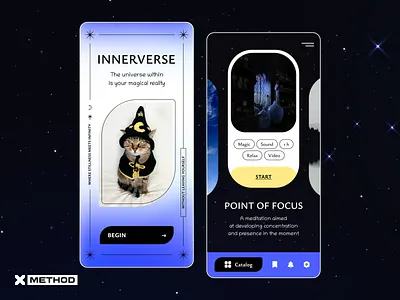 Meditation Mobile App app dashboard design figma health healthcare magic meditation mental mobile app product ui ux wizard