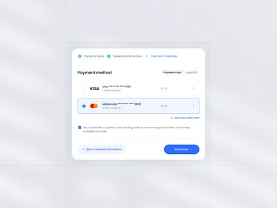 Create Event • CRM add blue card crm design element form general info kit method payment personal platform select ui ux web white