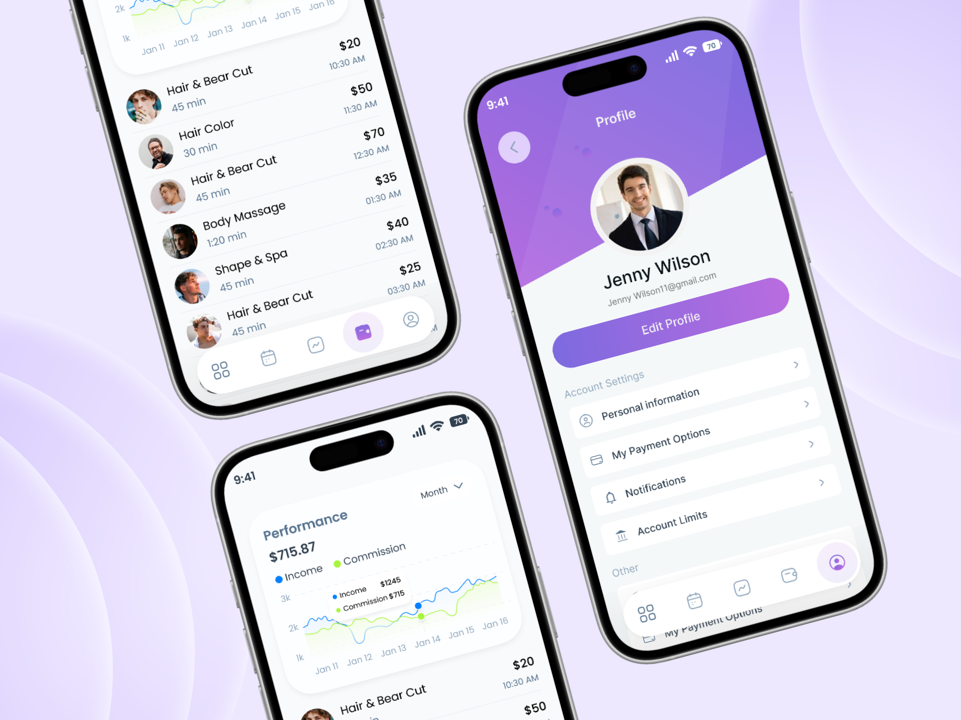 Barber Shop Mobile App appdesign barberapp barbershop beauty salon best hair salon appointmont app bookingapp cleandesign darkui groomingapp hair stylist minimalui mobileappui mobiledesign seloon seloon app ui ui ux uidesign ux uxdesign