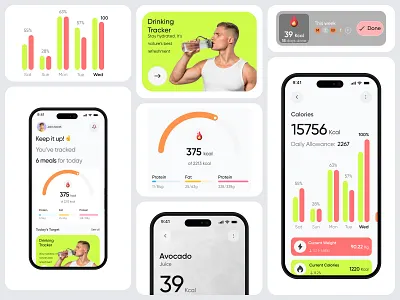 Food Calorie App app design calore scan app calorie calorie scan ai calorie tracking app calories food ai app food app food app design food calorie scan food scan food tracking habit tracking app healthy mobile mobile design product design recipes ui design