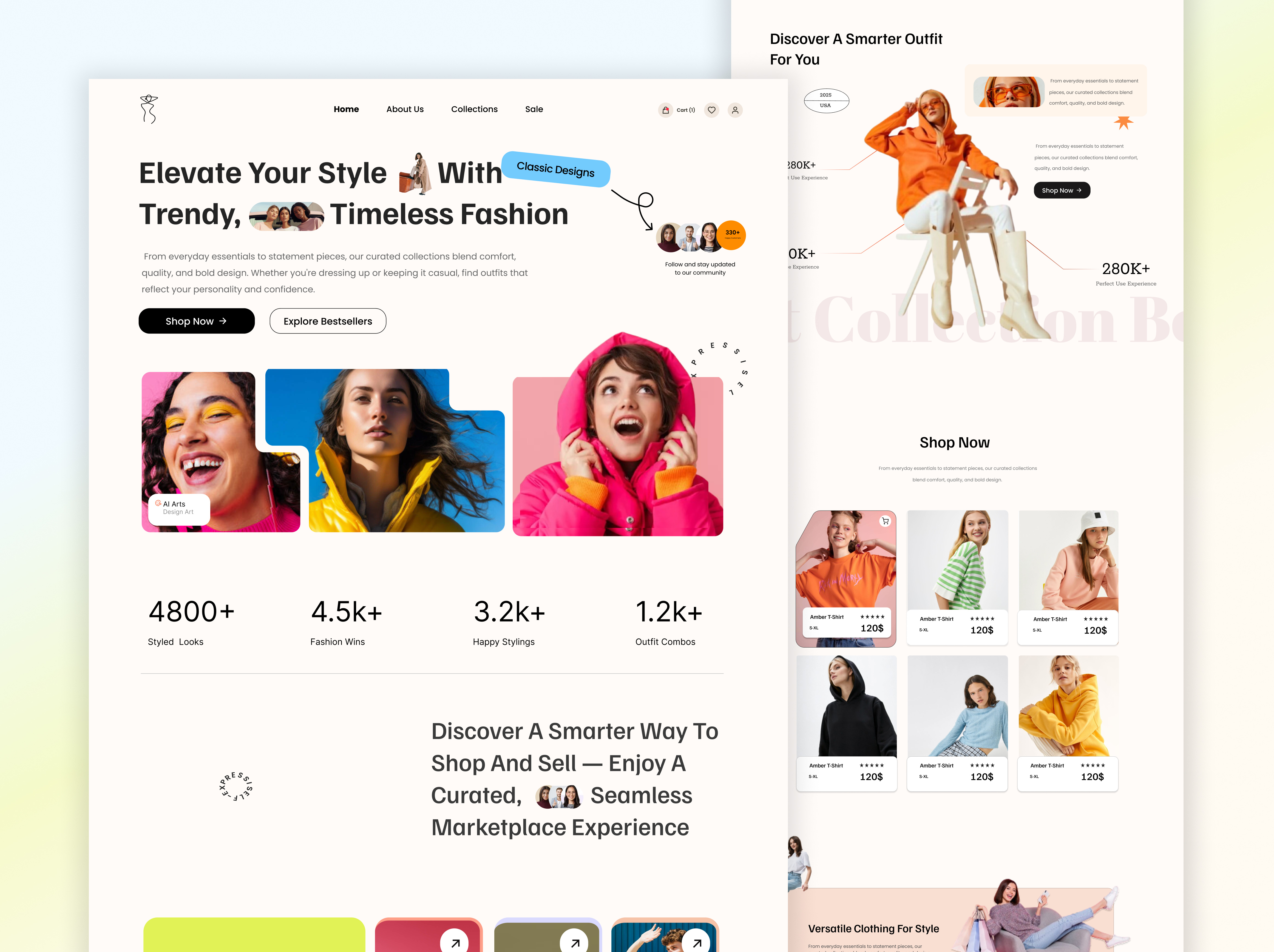 🛍️ Fashion UI That Feels Effortlessly Smart & Stylish designer developer development e commerce fashion figma graphic design modern shop trendy ui uiux women shop wordpress