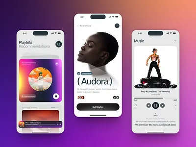 Mobile App for Audio Streaming app app design application application design design interface ios app ios app design mobile mobile app mobile app design mobile design product product design service startup ui uiux ux