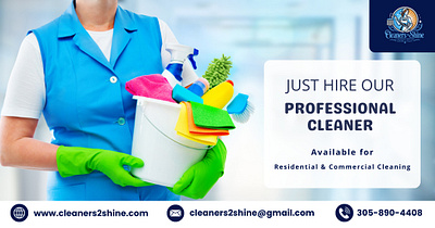 Cleaners 2 Shine Social Media Posts branding design graphic design illustration typography vector