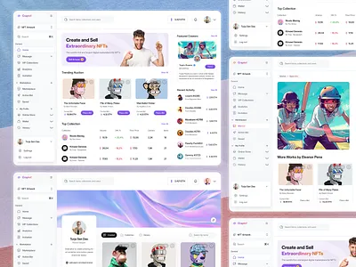 Craptof NFT Artwork Webapp b2b b2c best dribbble shot coin coinbase crypto artwork crypto exchange dashboard dashboard design dashboard inspiration finance fintech minimal design nft nft product product design smart nft web3 webapp