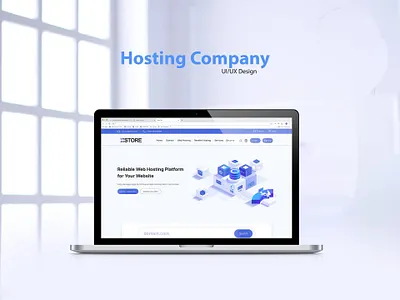 Hosting Company UI/UX Design branding design graphic design illustration ui uiux uiux design ux vector